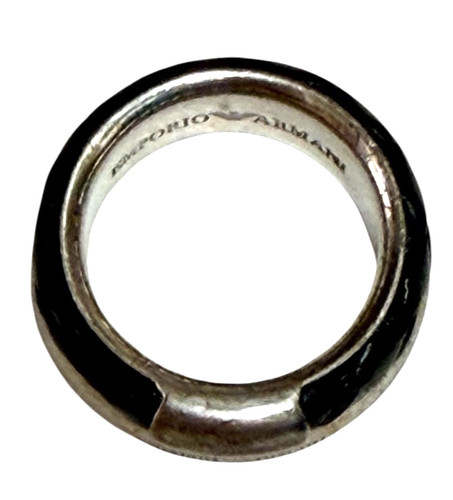 Anello emporio armani pelle - in,