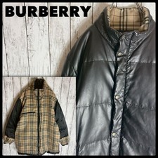 Piumino Burberry ecopelle nero Nova check M 51 cm 20 pollici Giappone raro