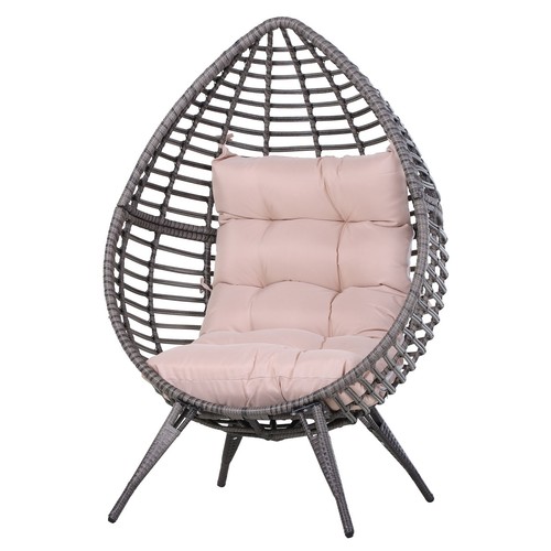 Outsunny poltrona rattan - outsunny,