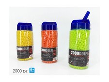 COLPI PALLINI 6 MM BARATTOLO 2000 COLPI Pistola Ricarica Munizioni 1PZ