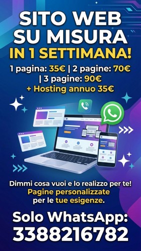 Creazione siti web misura - creazione, su