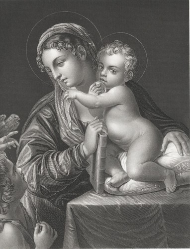 Sacra famiglia del carracci - sacra,