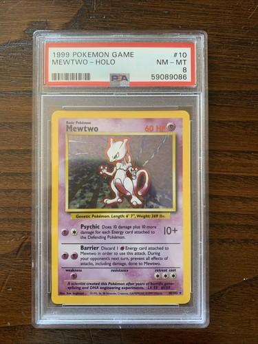 Carta pokemon 1999 mewtwo - pokemon,