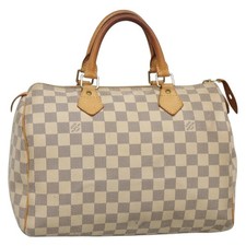 Borsa a mano Louis Vuitton Damier Azur Speedy 30 N41533 LV originale 133364