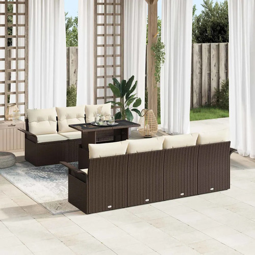 Set divano giardino pcs - divano, 8