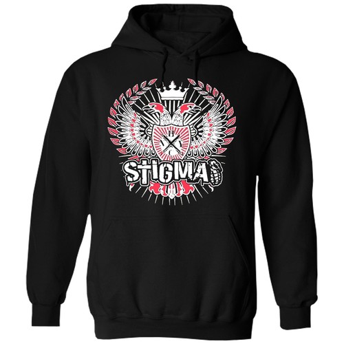 Stigma eagle hoodie kapu - -, /