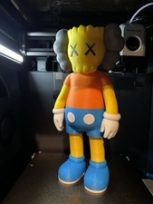 FIGURINA COMPANION KAWS 12" STAMPATA IN 3D - BART SIMPSON