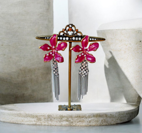 Orecchini zara goccia strass - orecchini,