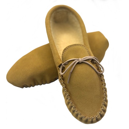 Mocassino donna ciabatte miele