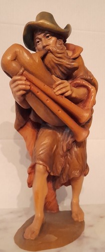 Statuina pastore legno - statuina,