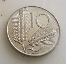 Moneta 10 lire spighe del 1977