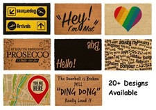 Tappeto in cocco zerbino antiscivolo grande divertente tappetino esterno interno porta anteriore gomma opaco