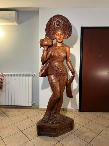 Statua scultura legno - statua,
