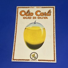 OLIO DI CARLI' 1911 OLIO DI OLIVA CARTOLINA VINTAGE