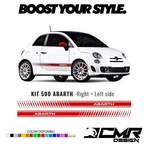 Adesivi laterali fiat 500 - adesivi,