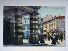TRIESTE Piazza Verdi Deposito pianoforti animata vecchia cartolina BELLA 741