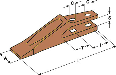 Dente forcella - dente, a