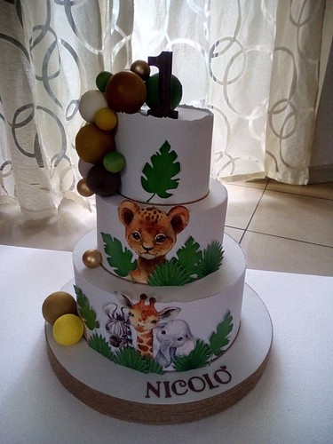 Torta finta compleanno