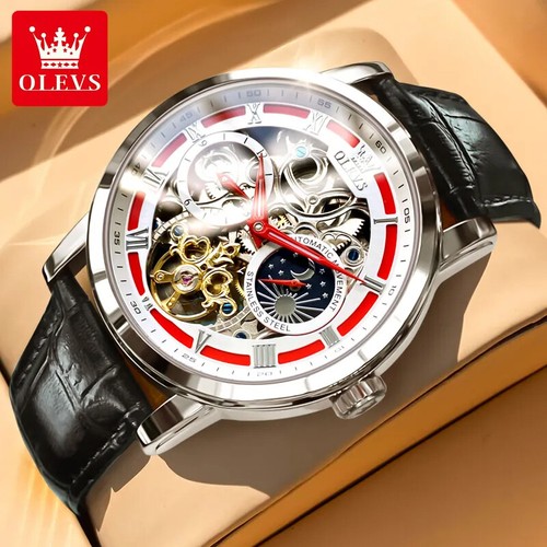 Orologio uomo olevs - orologio, scheletro