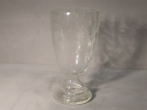 Vaso vetro lavorato - in, vintage