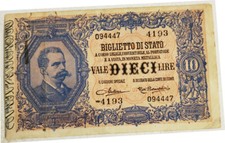 °°° 10 LIRE VITT. EMANUELE