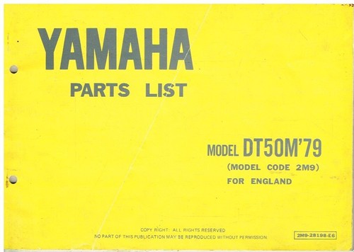 Yamaha dt50m - dt50m, (type