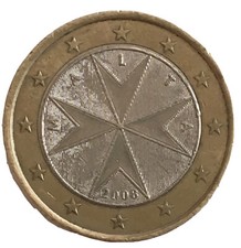 1 EURO MALTA 2008 CON SIMBOLO