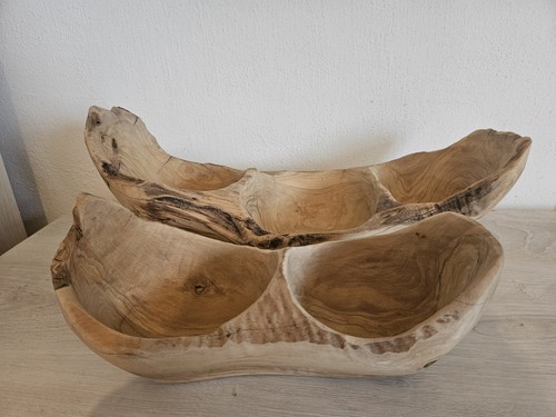 Portaoggetti legno ulivo - portaoggetti,