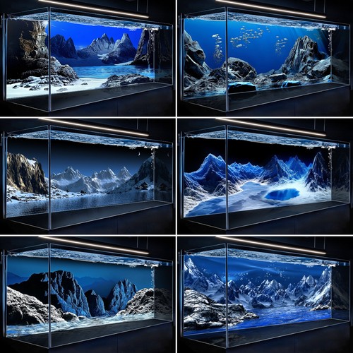 Adesivo sfondo acquario