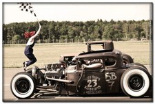 64570 Hot Rod Car Poster