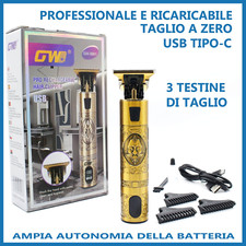 rasoio elettrico taglia capelli professionale regola barba usb-C display grande