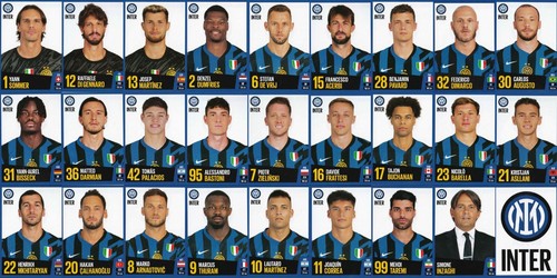 Figurine card inter official - e,