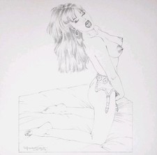 GIOVANNA CASOTTO Disegno 12 Firmato In Originale Dal Portfolio Num. "LIBRO NERO"