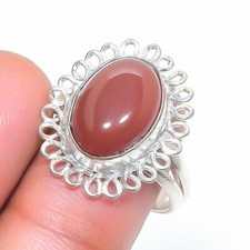 Anello corniola forma ovale