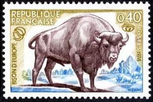 France yvert num 1795 - num, bison