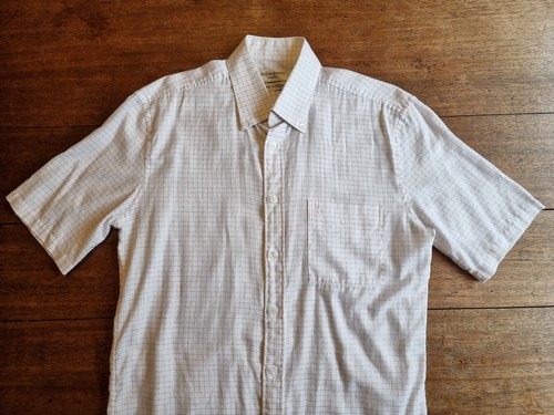 Camicia estiva bianca quadri - bianca, a