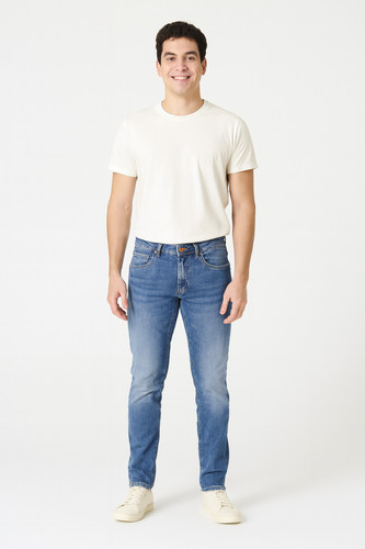 Jeans uomo zip bottone - jeans,