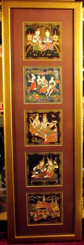 Set cinque pannelli batik - set,