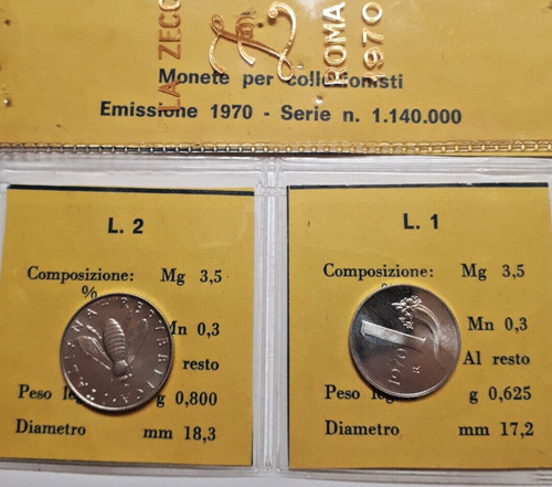 Lira lire fdc 1970 - e,