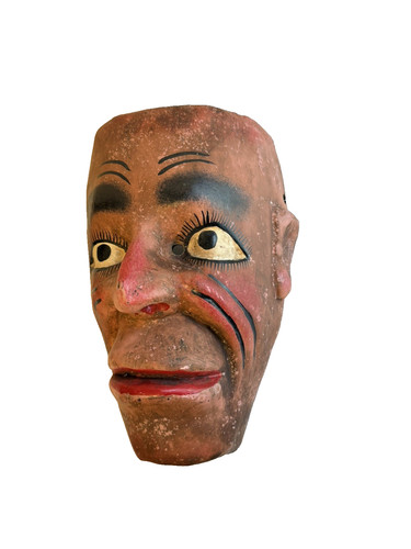 Maschera legno dipinto - maschera,