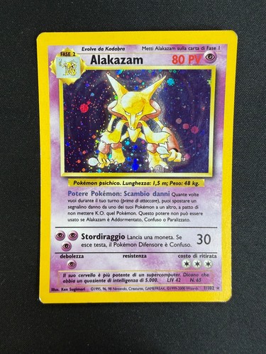 Pokemon alakazam 102 set - alakazam, 1/102