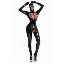 COSTUME SADOMASO Intimo SEXY COSPLAY CATWOMAN FETISH DONNA seno scoperto sesso