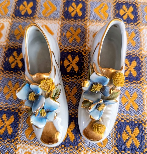 Coppia scarpine ceramica - in,