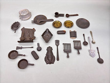 ANTICO LOTTO GIOCATTOLI LATTA SET POSATE STOVIGLIE GIOCATTOLO IN MINIATURA