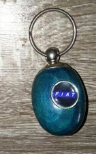 PORTACHIAVI PORTA CHIAVI FIAT IN LEGNO RADICA E METALLO LOGO RESINATO