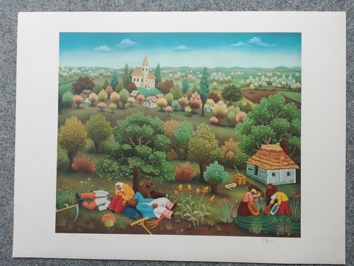 Ivan generalic litografia - litografia, a