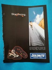 RITAGLIO DI GIORNALE PUBBLICITA' DOLOMITE TREKKING SCARPE DA COLLEZIONE - (141)