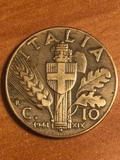 10 CENTESIMI Lire Regno di Italia IMPERO 1938 1939 1940 1941 1943 : MB  / qSPL