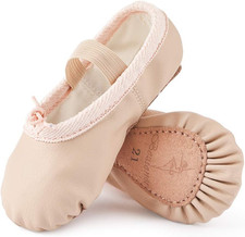 Scarpette Da Danza Classica in Pelle Scarpe Da Ballerina Ginnastica Ballo Pantof