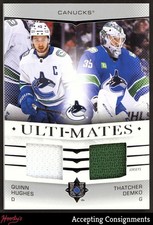 MAGLIA USATA 2024-25 Ultimate Ulti-Mates Quinn Hughes & Thatcher Demko GIOCO